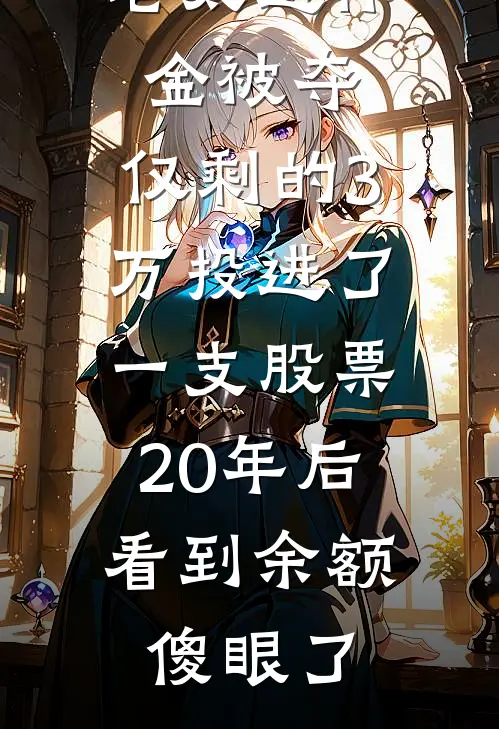 老太退休金被夺，仅剩的3万投进了一支股票，20年后看到余额傻眼了